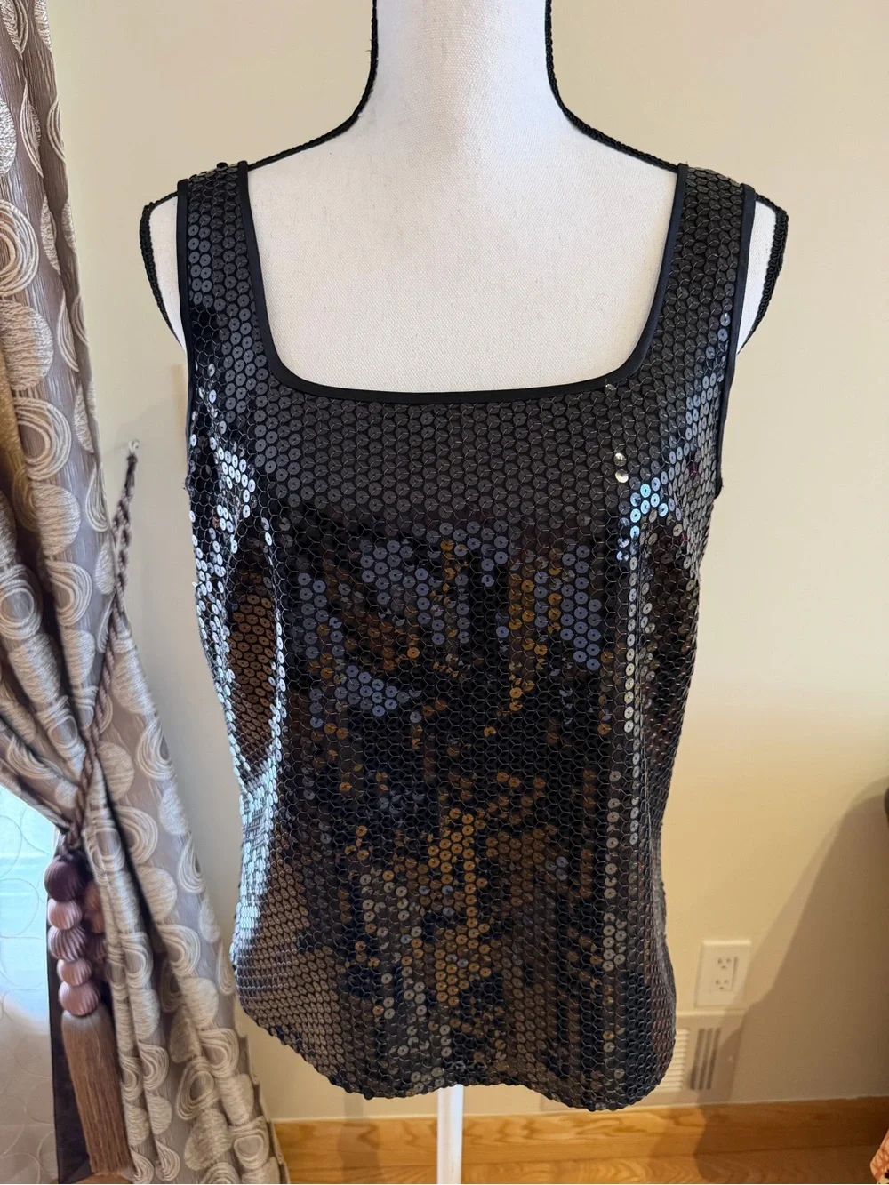 Liz Claiborne black sequin